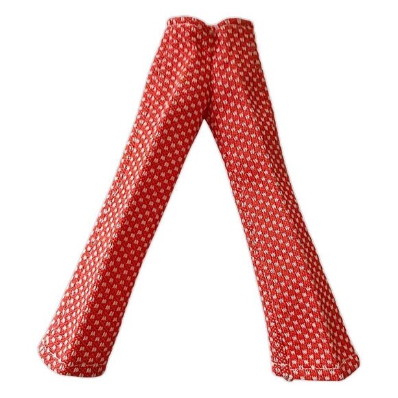 Vintage 70s Barbie Clone Doll Pants Trousers Red White Polka Dot Polyester Flare - Picture 9 of 15